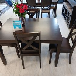 Dining set 4 chairs and table
