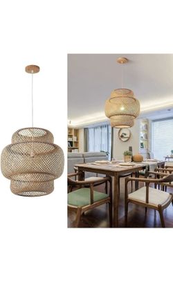 Bamboo Ceiling Light Fixture