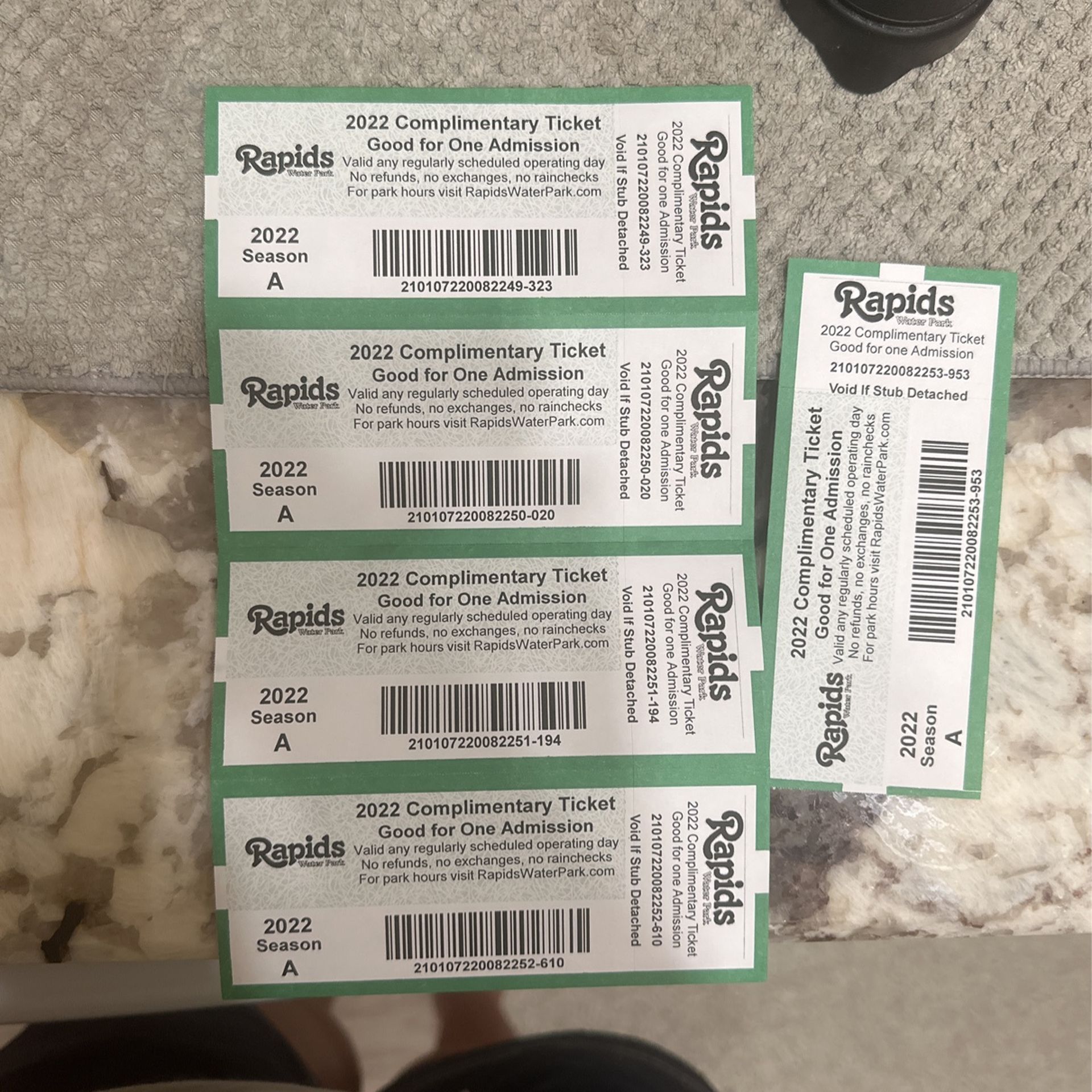 Rapids Tickets