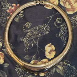 Vintage Modernist Omega Style Bib Necklace