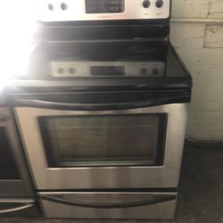Stainless Steel Glass Top Stove