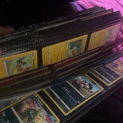 Pokemon cards and binder