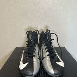 Nike Vapor Pro 3/4 Oakland Raiders NFL Football Cleats Sz 11  Black Silver White