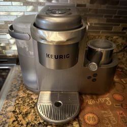 Keurig K-Cafe C Single Serve K-Cup Pod C Latte and Cappuccino Maker, 12, Nickel