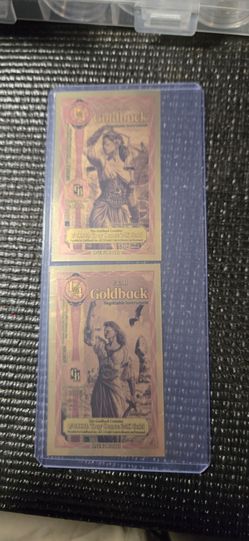 Utah,Idaho Goldback 1/4 Note – 2 Pack