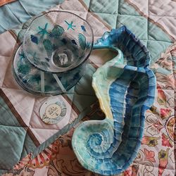 NEW serving set beachy theme 5pc