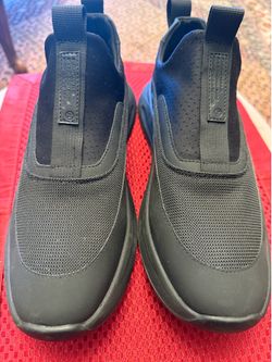 Black Slip-On Sneakers
