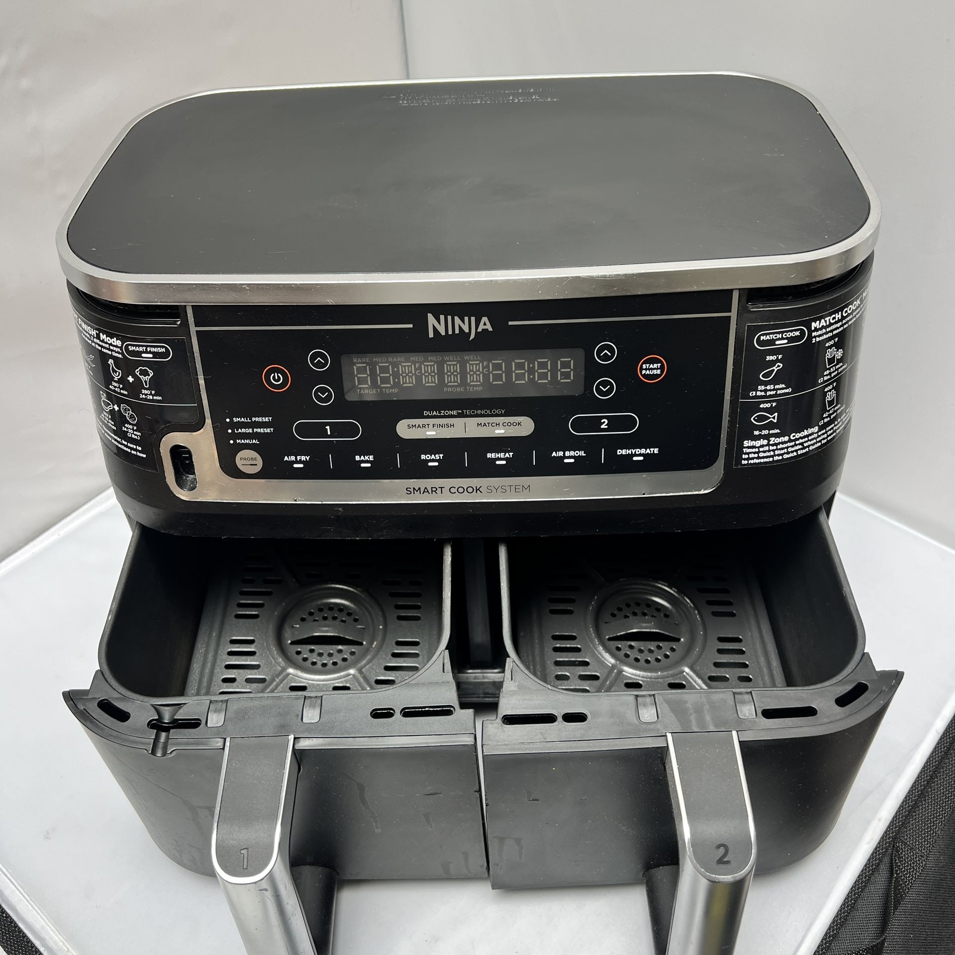 Ninja - Foodi 6-in-1 10-qt. XL 2-Basket Air Fryer- DZ550