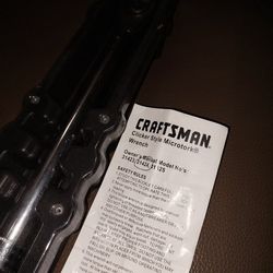 Craftsman Clicker Style Microtork Wrench 