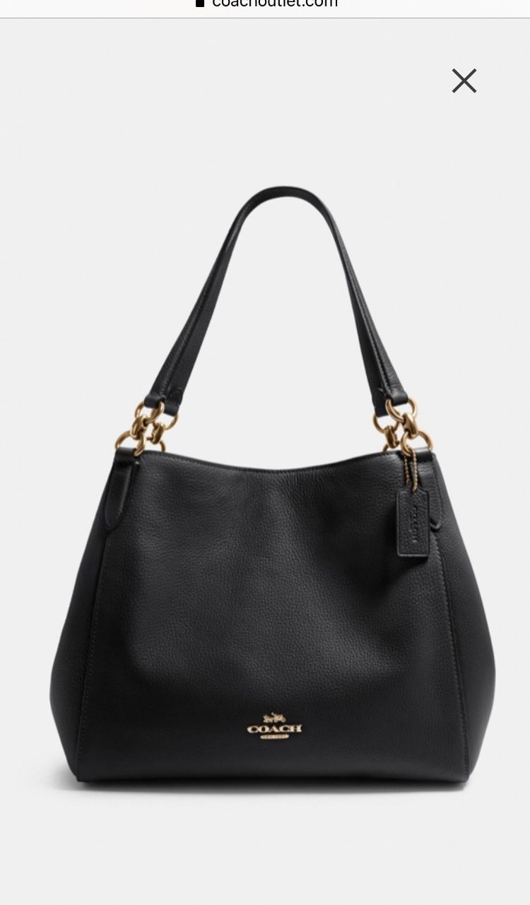 Coach Hallie shoulder bag |Blk Gold|