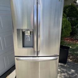 Lg Refrigerator 3 Door French Style Conter Deaph