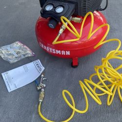 Craftsman Pancake 6 Gallon Compressor 150 Psi. Like New.  Comes With Hose And Attachments And Manual.  $120 Firm.