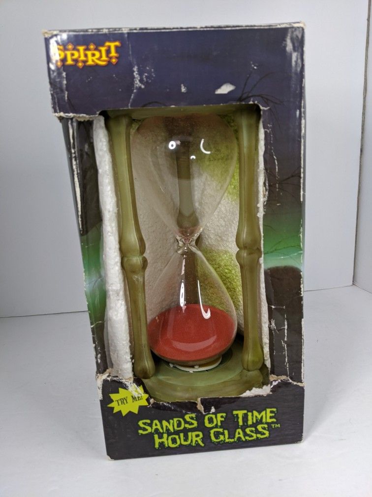Spirit Halloween SANDS OF TIME HOURGLASS. Lights up with sounds - Tested Works