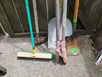 Assorted yard and garden tools