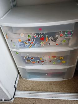 3-Drawer Plastic Storage Cart