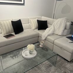White Leather Couch
