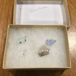 Lot Of 5 Small Tourmaline Chips