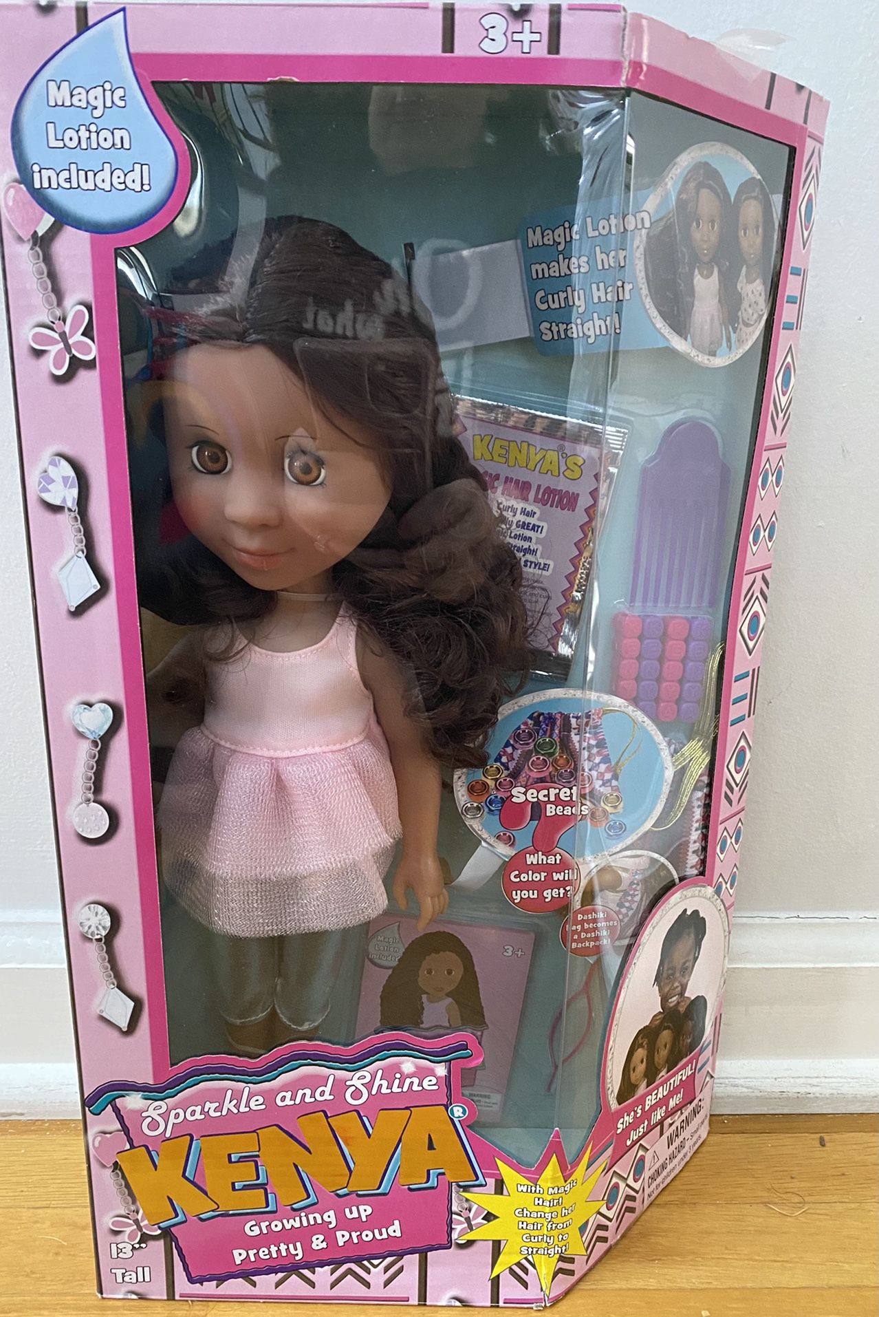 Sparkle And Shine Kenya Doll, Brand NEW! Porch Pickup or Can Ship!
