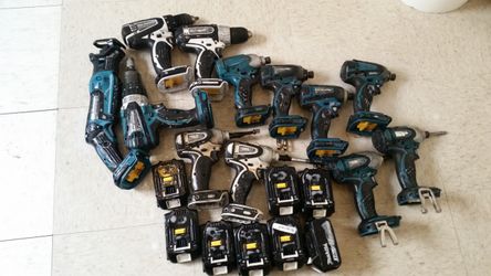 Makita 18 v. Ridgid. Milwaukee DeWalt Power Tools 