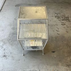 Mirror Bed Side Table