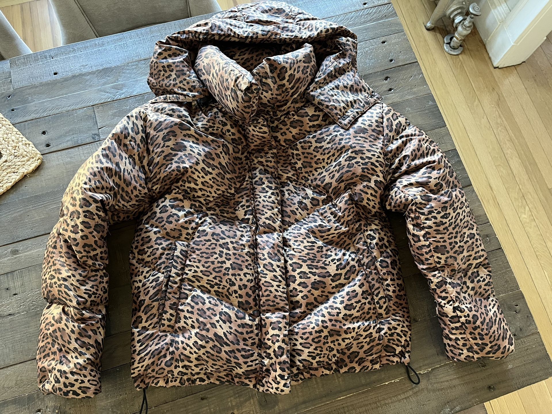 Women’s Sanctuary Leopard Print Winter Coat— Size M— Excellent Condition