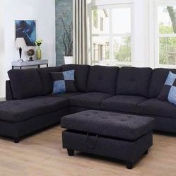 Brand New 3 Pieces Sectional Couch In Original Box