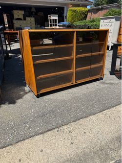 Danish teak entertainment cabinet
