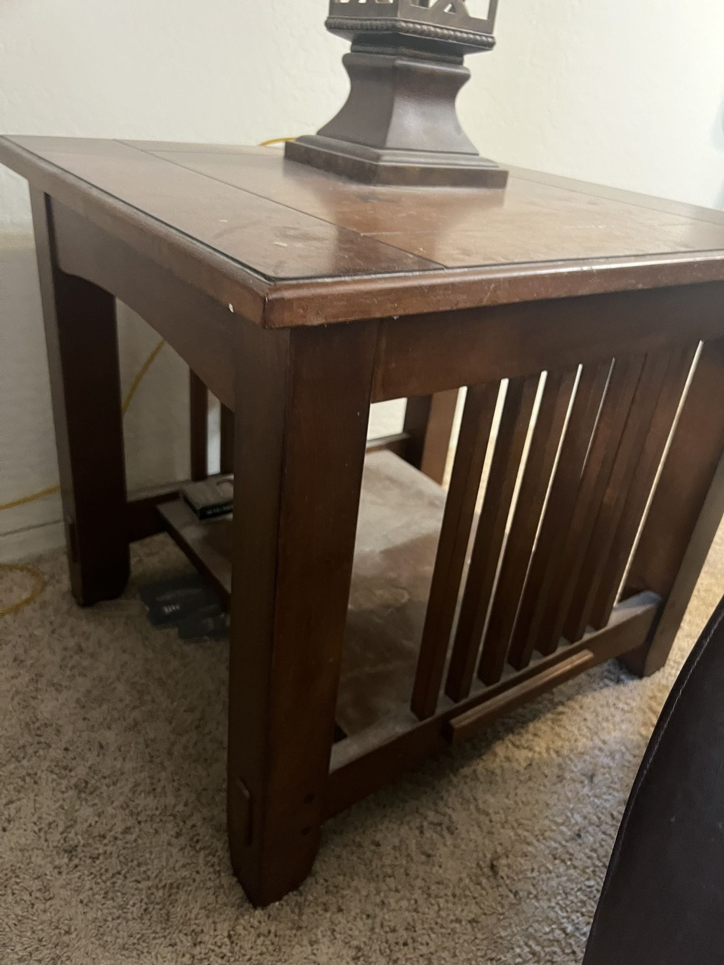 Coffee Table And Matching End Table