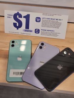 iPhone 11 6.1" (Unlocked) 128GB Fair Black