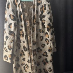 Apt 9 Leopard Cardigan 