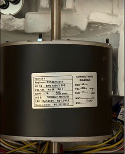 New 1/4 HP HVAC Blower Motor – 115V 3-Speed
