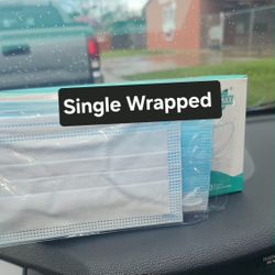 Disposable Face Masks  Individual Wrapped 