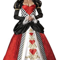 Queen Of Hearts Deluxe Dress  XL