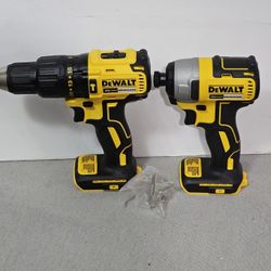 Dewalt 20-Volt Brushless Hammer Drill AND Impact Driver Brand New Tool Only 