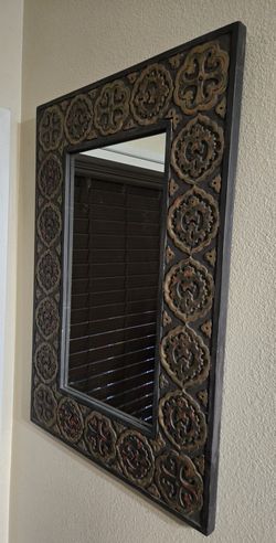 Mirror Antique Style Wood Carved 