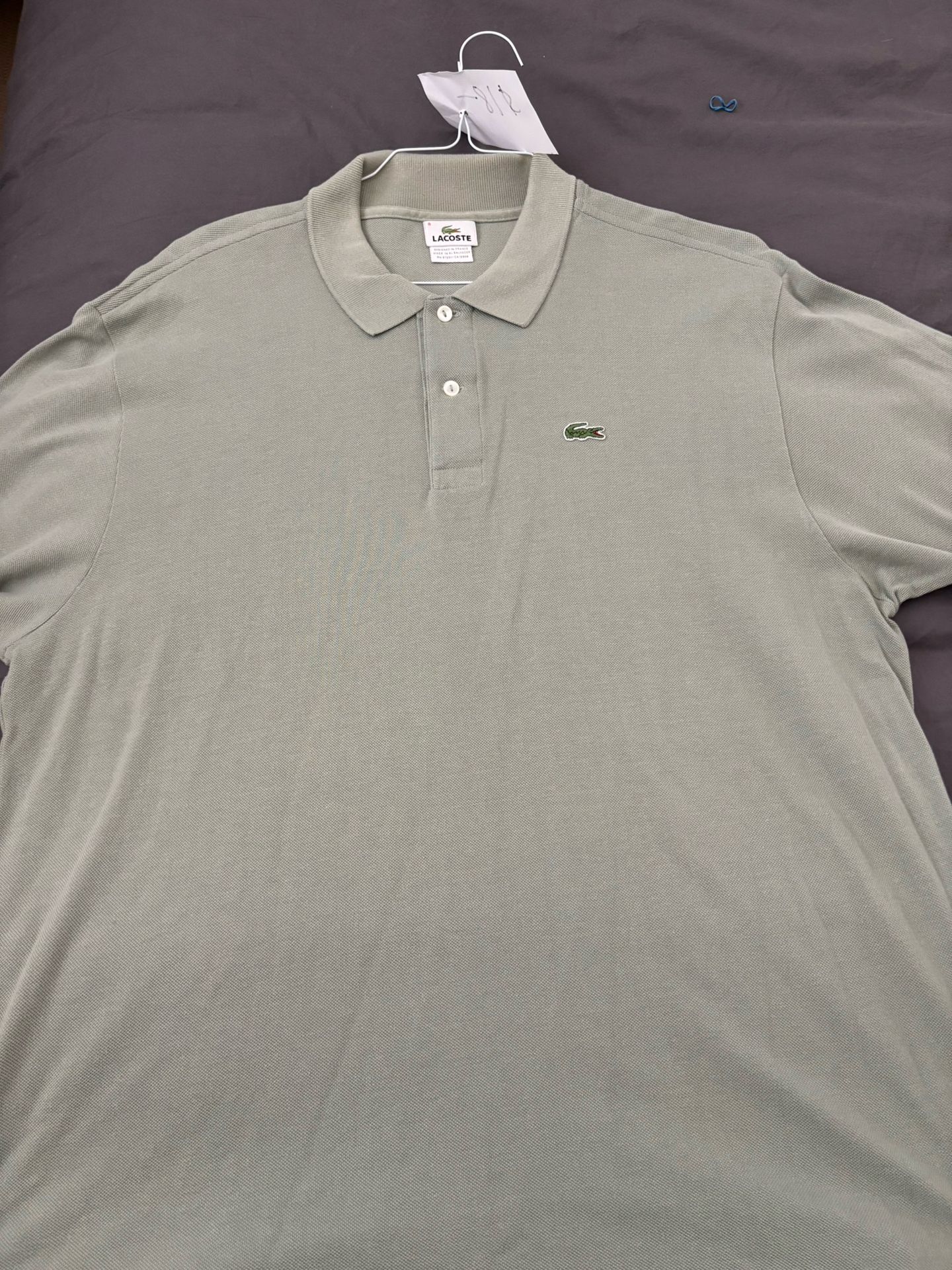 Light Green Mens Lacoste Polo Size 8
