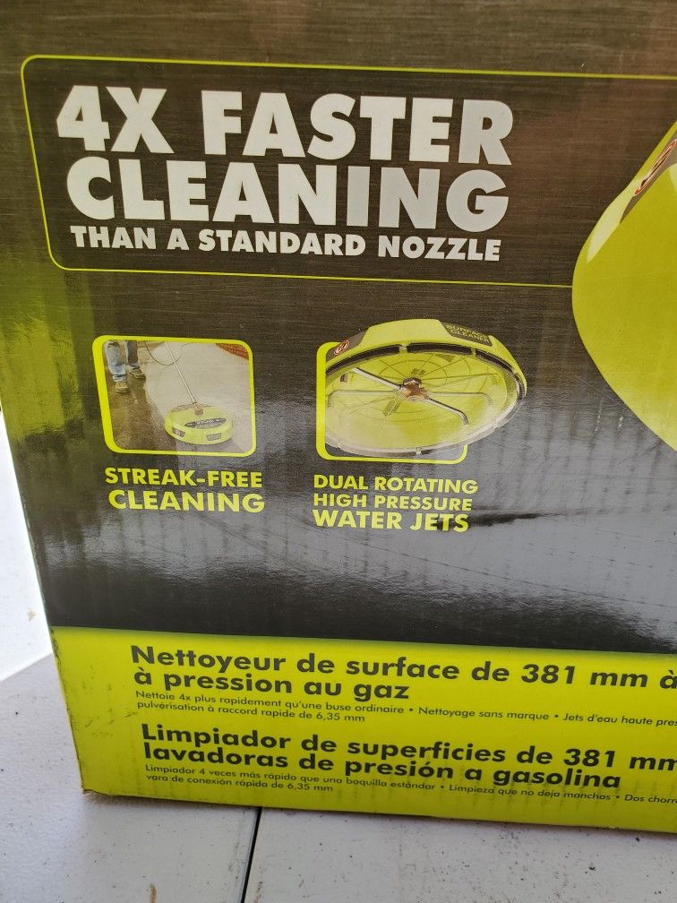 RYOBI 15 in. 3300 PSI Surface Cleaner for Gas Pressure Washer