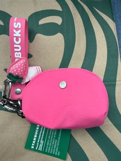 Starbucks pink coin purse