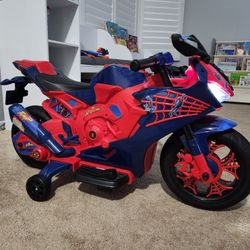 6v Spider Man Kids Ride-on Motorcycle 80.00