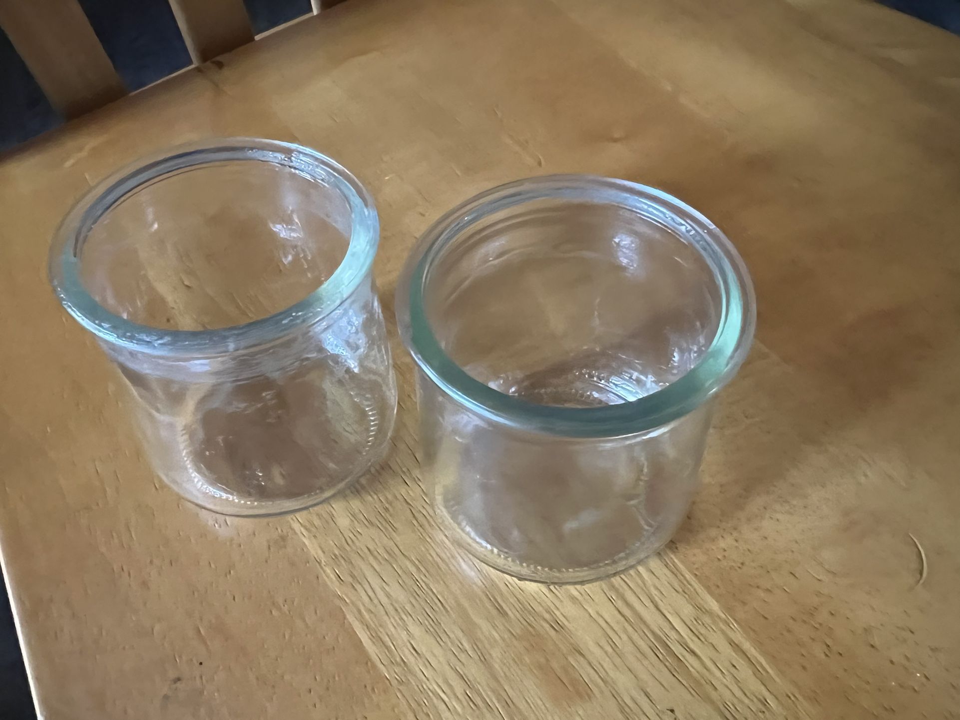 Lot of 24 Oui 5 oz, yogurt jars for craft.