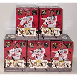 (5) 2021 Panini Select Baseball Blaster Boxes 5 Box Lot Brand New & Factory Sealed MLB Cards