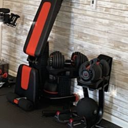 Bowflex Select Tech Dumbbells, Dumbbell Stand and Bench