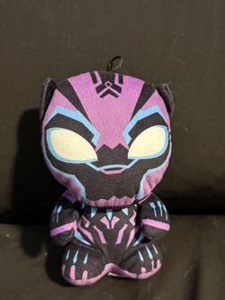 Marvel Black Panther Neon Purple Plush – 7"