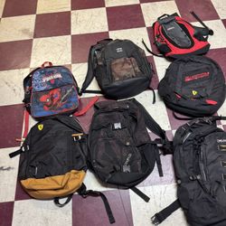 Back Packs Ferrari Camelbak Puma Volcom 5 Each 
