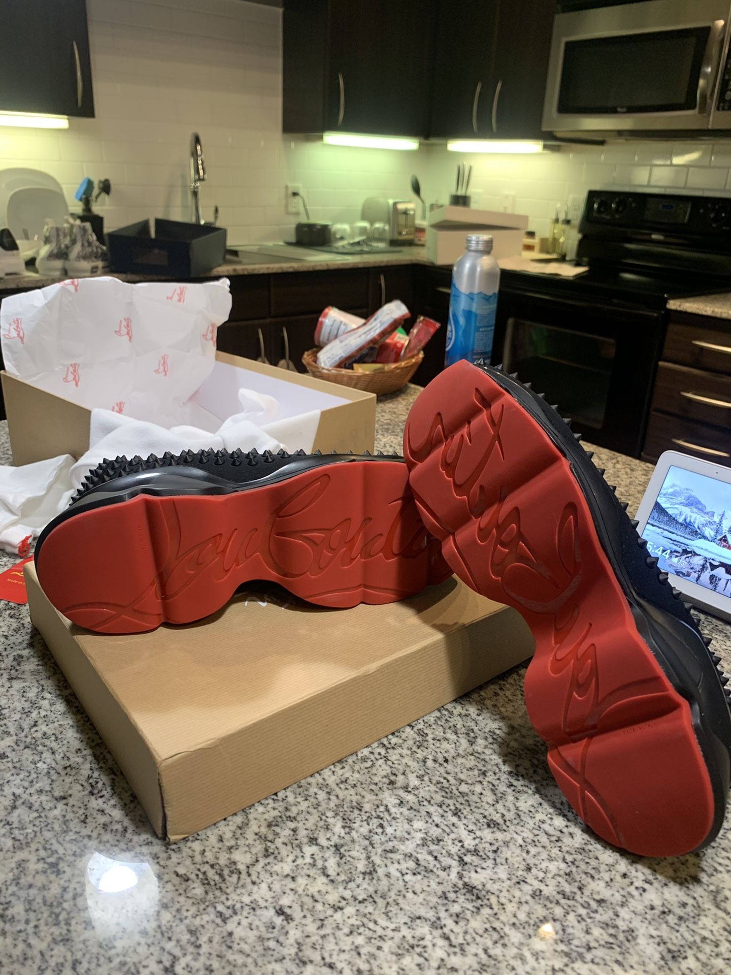 Christian Louboutin Authentic Spike Sneakers