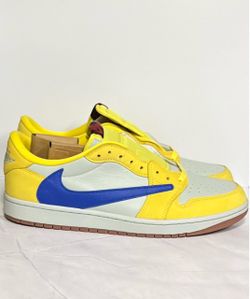 Travis Scott Jordan 1 Retro Low Canary