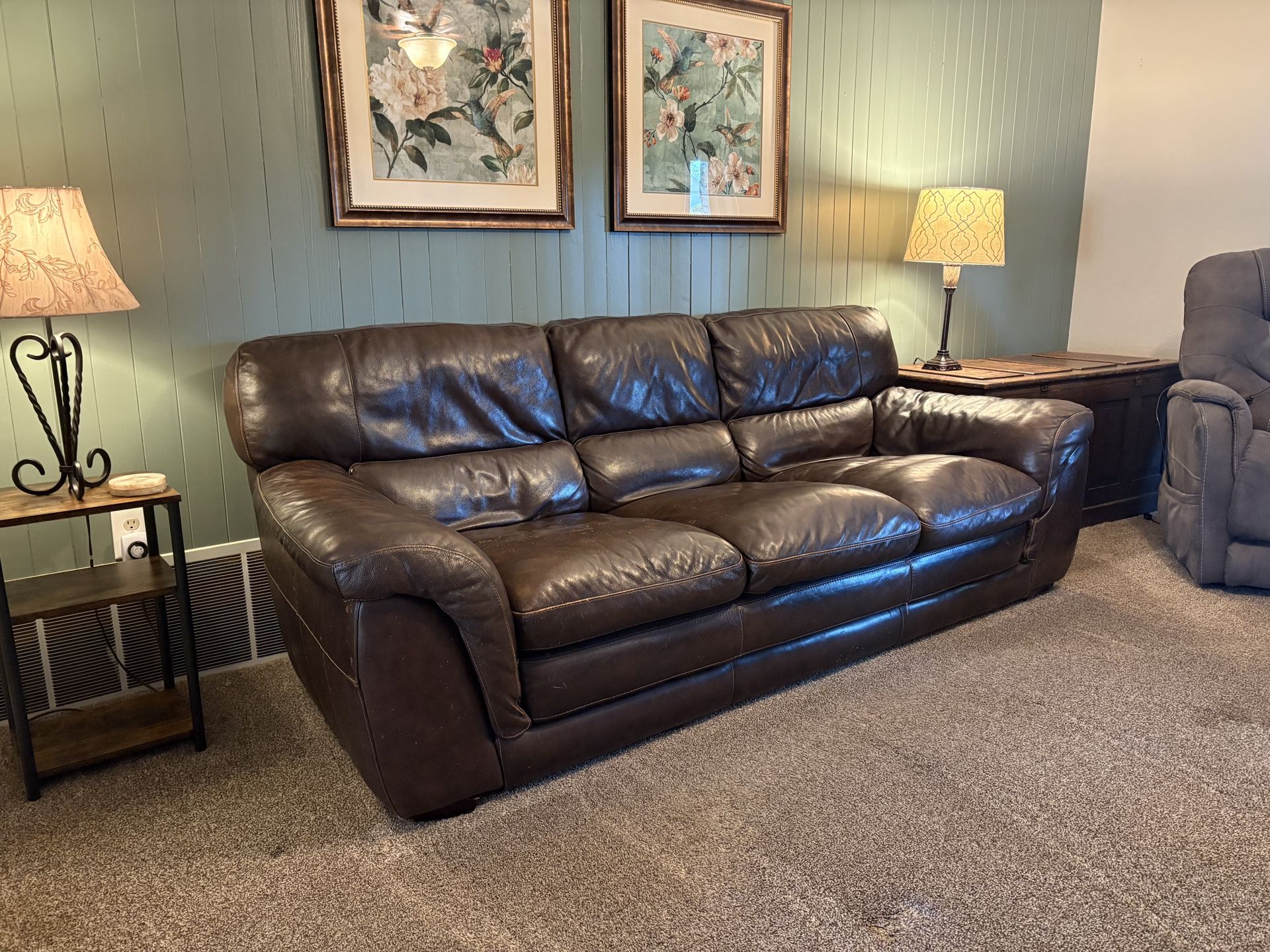 Leather Couch And Loveseat