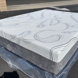 Full Organic Hybrid Cool Gel Memory Foam Mattress!•☆•☆•