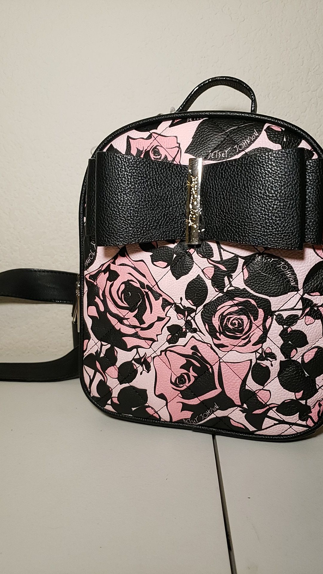 Mini Betsy Johnson backpack purse.