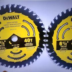 DEWALT Circular Saw Blade, 6 1/2 Inch, 40 Tooth, Framing ( Pack Of 2 Blades)